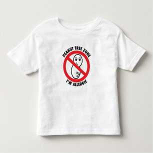 Camiseta del niño de la zona franca del cacahuete