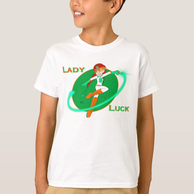 Camiseta del niño de Lady Luck (Anverso)