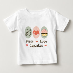 Camiseta del niño de las magdalenas del amor de la