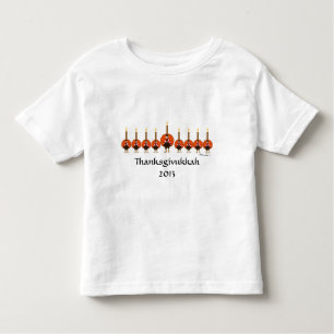 Camiseta del niño de Thanksgivukkah