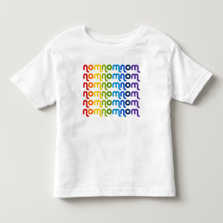 Camiseta del niño del arco iris de NomNomNom