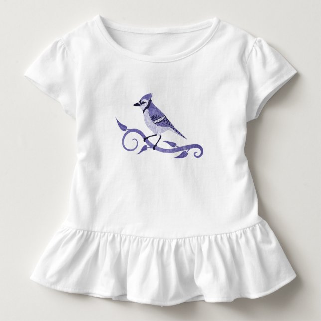 Camiseta del niño del arrendajo azul (Anverso)