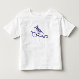 Camiseta del niño del arrendajo azul