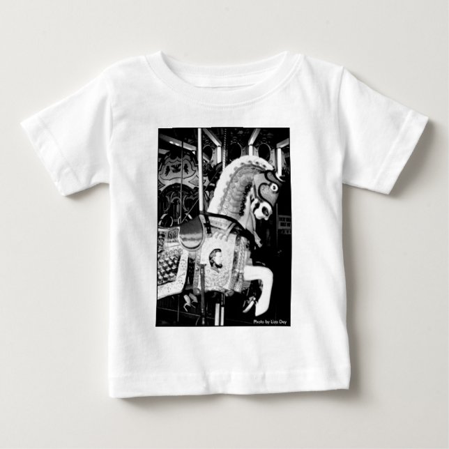 Camiseta del niño del bebé 'El caballo rey' (Anverso)