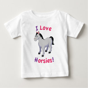 camiseta del niño del caballo