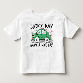 Camiseta del niño del Día de la Suerte del Coche V