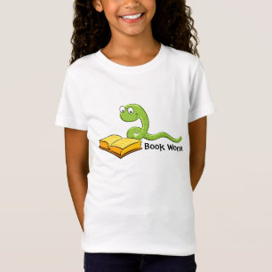 Camiseta del niño del gusano del libro