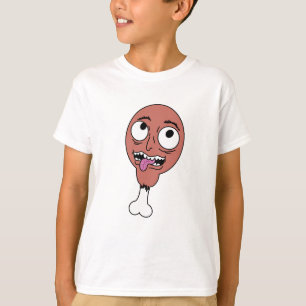 Camiseta del niño del muslo de pollo espeluznante