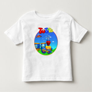 Camiseta del niño del tren de TuTiTu