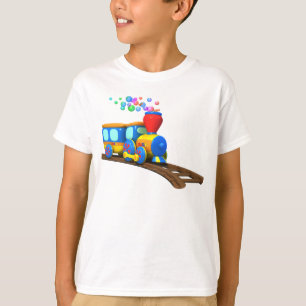 Camiseta del niño del tren de TuTiTu