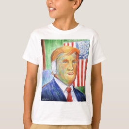 Camiseta del niño Donald Trump Van Gogh