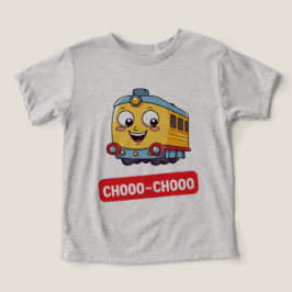 Camiseta del niño en el tren