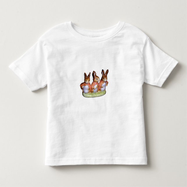 Camiseta del niño - Flopsy, Mopsy y conejo de rabo (Anverso)