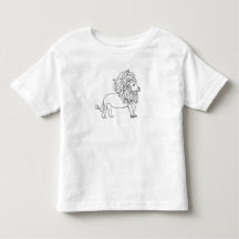 Camiseta del niño - león