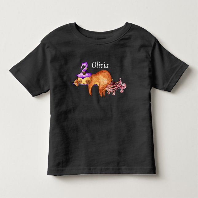 Camiseta del niño pequeño de la bruja divertida vo (Anverso)