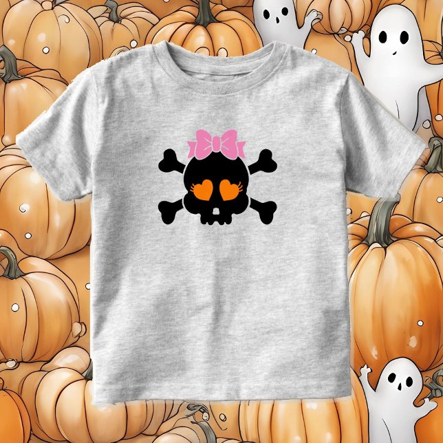 Camiseta del niño pequeño del cráneo del pelo del  (Subido por el creador)