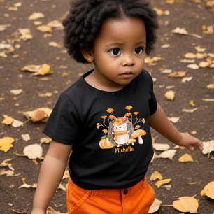 Camiseta del niño pequeño del Hedgehog del otoño
