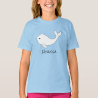 Camiseta del nombre de la ballena de la beluga