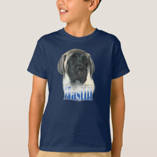 Camiseta del nombre del perrito del mastín del