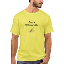 Camiseta del Notario Público Amarillo