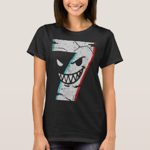 Camiseta del Número 7 Malvado - Chiste 7 Se Comió
