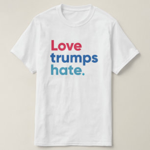 Camiseta del odio de los triunfos del amor