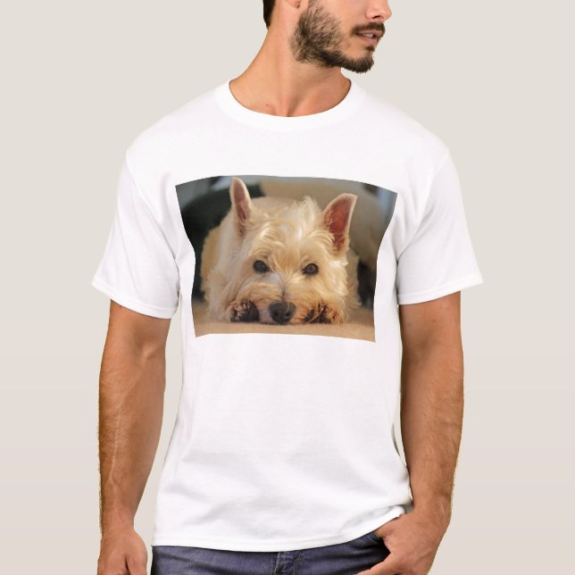 Camiseta del oeste linda del perro de Terrier de (Anverso)