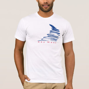 Camiseta del oeste Squiggly de Lines_Key