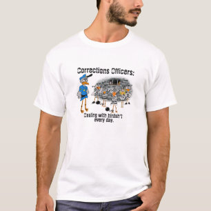 Camiseta del oficial de correcciones