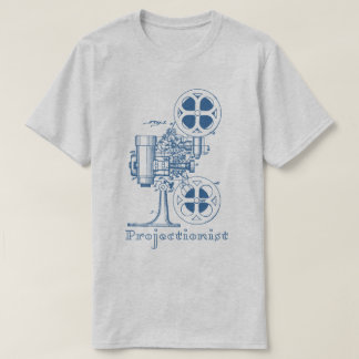 Camiseta del operador de cámara (diseño azul)