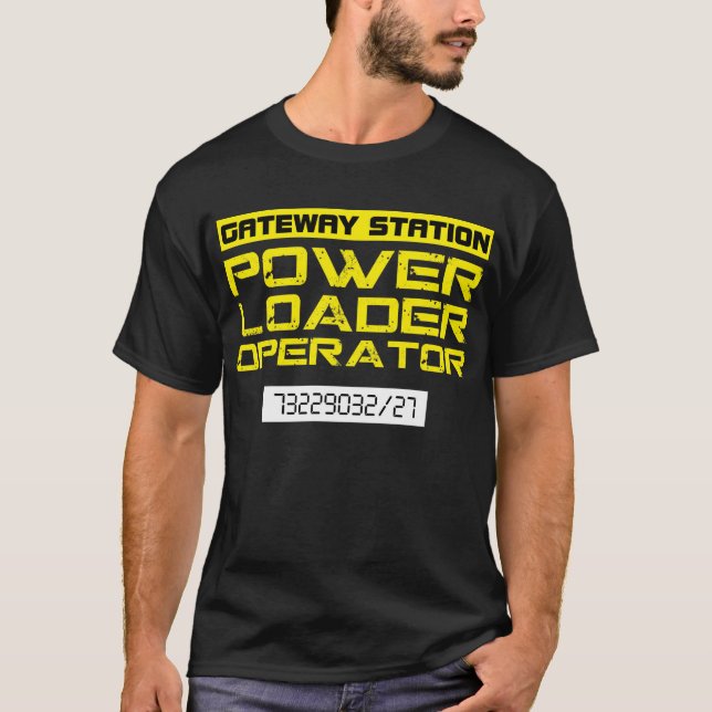Camiseta del operador del cargador de poder de (Anverso)