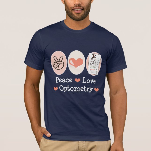 Camiseta del optometrista de la optometría del (Anverso)