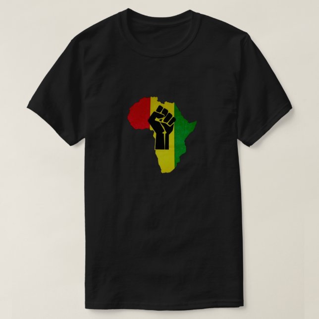 Camiseta del orgullo africano (Diseño del anverso)