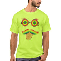 Camiseta del Orgullo Arcoiris Mustache