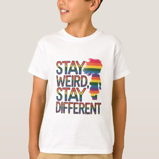 Camiseta del Orgullo Arcoiris "Quédense raros, sea
