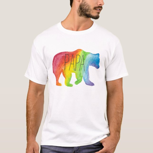 Camiseta del orgullo de la familia de la acuarela (Anverso)