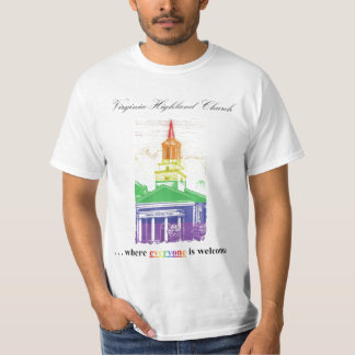 Camiseta del orgullo de la iglesia de la