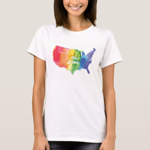 Camiseta del orgullo de las mujeres de "un amor"
