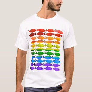 Camiseta del orgullo de los pescados de arco iris
