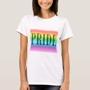 Camiseta del orgullo del arco iris de las mujeres
