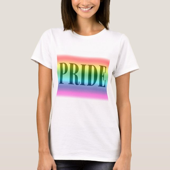 Camiseta del orgullo del arco iris de las mujeres (Anverso)