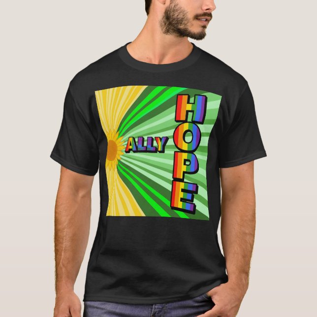 Camiseta del Orgullo "HOPE" del Sol Radiante - Sop (Anverso)