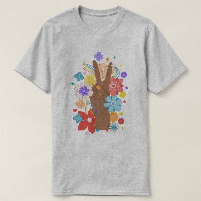 Camiseta del Orgullo LGBTQ negro (Diseño del anverso)