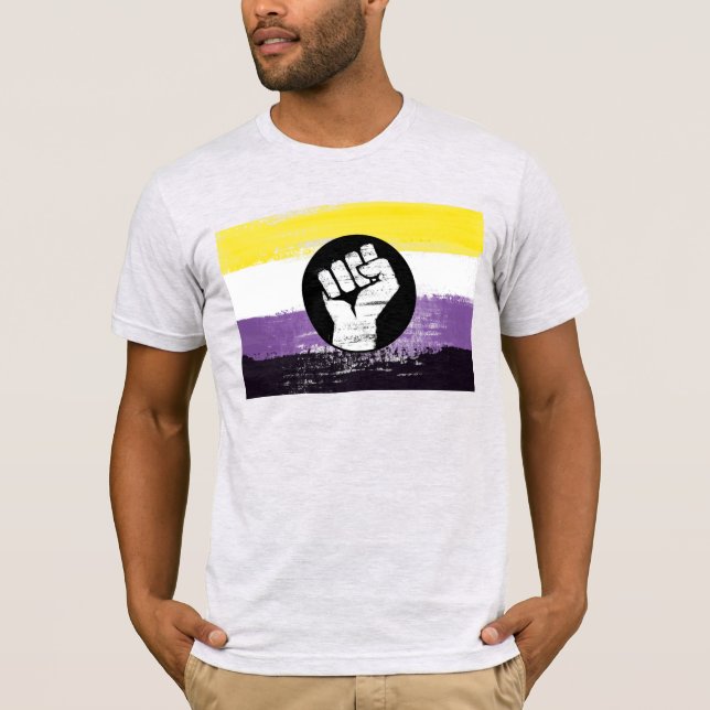 Camiseta del Orgullo No Binario (Anverso)