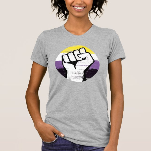 Camiseta del Orgullo No Binario (Anverso)