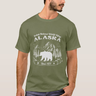 Camiseta del oso de Kodiak de Alaska del vintage
