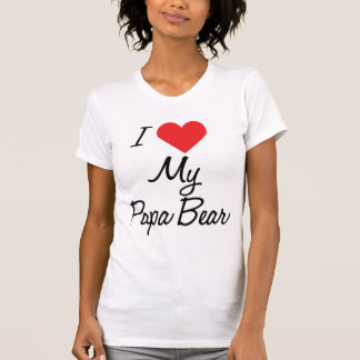 Camiseta del oso de la papá