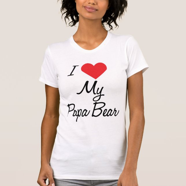 Camiseta del oso de la papá (Anverso)