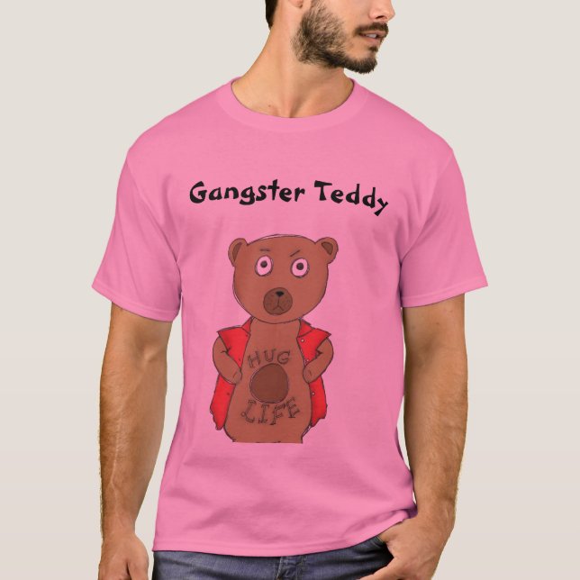 Camiseta del oso de peluche del gángster (Anverso)