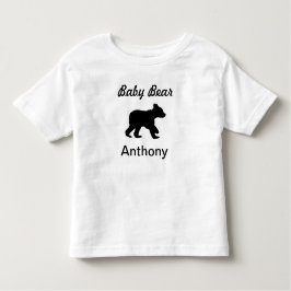 Camiseta del oso del bebé del niño